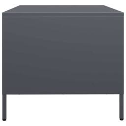 Berkfield Home Coffee Table Anthracite 68.5x50x43.5 cm Cold-rolled Steel in Dark Grey - thumbnail 7