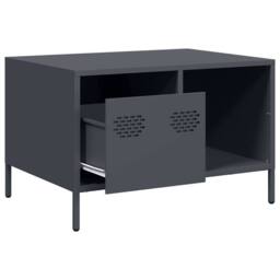 Berkfield Home Coffee Table Anthracite 68.5x50x43.5 cm Cold-rolled Steel in Dark Grey - thumbnail 5