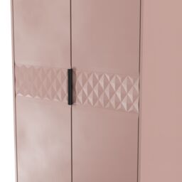 Ready Assembled 2 U Islay 2 Door 2 Drawer Wardrobe (Ready Assembled) in Dusty Pink - thumbnail 5