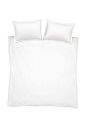Bianca 'Oxford Lace' 200 Thread Count Cotton Duvet Cover Set in White - Size: Single - thumbnail 6