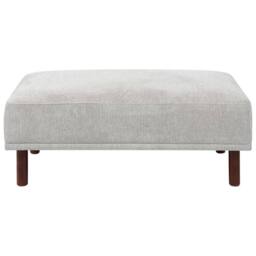 Wyld and Coco Fabric Light Grey Water Repellent Rectangular Ottoman Eucalyptus - thumbnail 4
