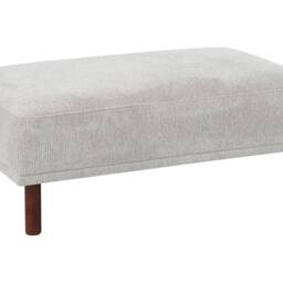 Wyld and Coco Fabric Light Grey Water Repellent Rectangular Ottoman Eucalyptus - thumbnail 2