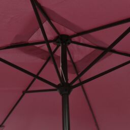 Berkfield Home Outdoor Parasol with Metal Pole 300x200 cm Bordeaux Red - thumbnail 5