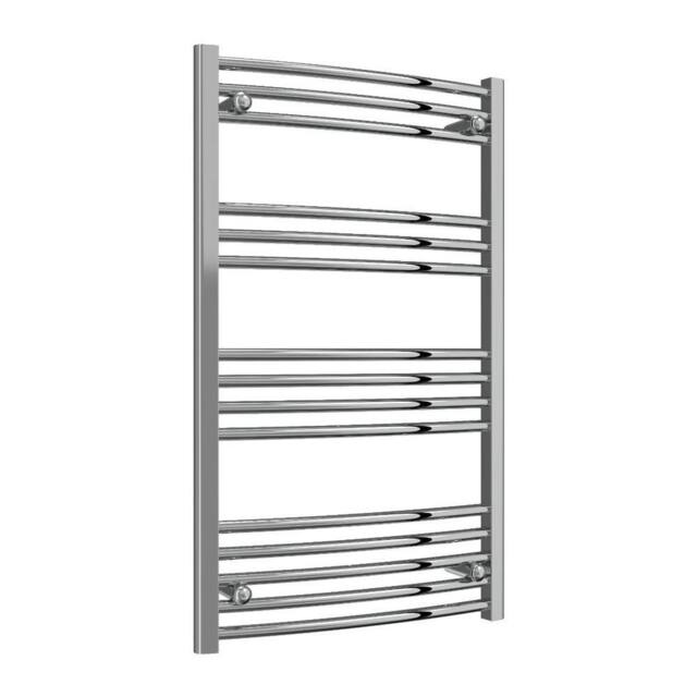 Bathroom Kingdom Capo Electric Chrome Straight Heated Towel Rail 1000x600 in Silver - image 1