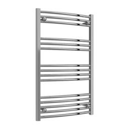 Bathroom Kingdom Capo Electric Chrome Straight Heated Towel Rail 1000x600 in Silver