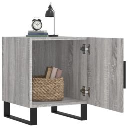 Berkfield Home Bedside Cabinets 2 pcs Grey Sonoma 40x40x50 cm Engineered Wood - Size: 40 x 40 x 50 cm - thumbnail 3
