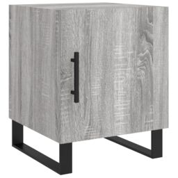Berkfield Home Bedside Cabinets 2 pcs Grey Sonoma 40x40x50 cm Engineered Wood - Size: 40 x 40 x 50 cm - thumbnail 6