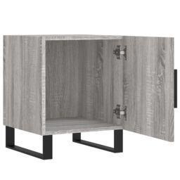 Berkfield Home Bedside Cabinets 2 pcs Grey Sonoma 40x40x50 cm Engineered Wood - Size: 40 x 40 x 50 cm - thumbnail 5