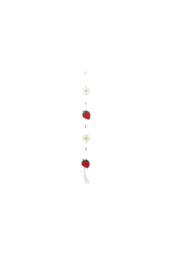 KDMD String of Daisy & Strawberry Suncatchers - Brighten Windows & Garden in Maroon - thumbnail 4