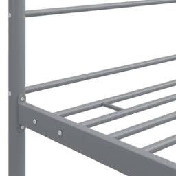 Berkfield Home Durable Canopy Bed Frame Grey Metal 90x200 cm - thumbnail 5