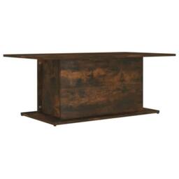 Berkfield Home Decorative Coffee Table Smoked Oak 102x55.5x40 cm Engineered Wood in Brown - thumbnail 3