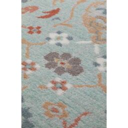 The Rug Shop UK Traditional Border Floral Blue Easy to clean Machine Made Area Rug - Size: 135 cm x 200 cm - thumbnail 2