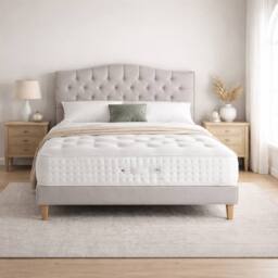 Aspire Regency 3000 Pocket Cashmere Wool Hybrid Mattress Medium Firm in White - Size: Double - thumbnail 2