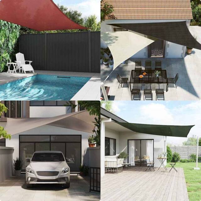 Berkfield Home Sunshade Sail 160 g/m¬≤ Red 3x4.5 m HDPE - image 1