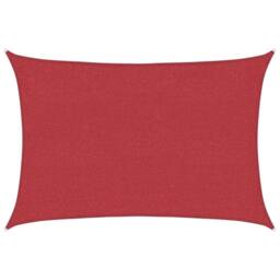 Berkfield Home Sunshade Sail 160 g/m¬≤ Red 3x4.5 m HDPE - thumbnail 3