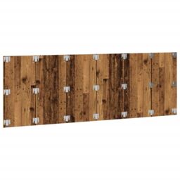 Berkfield Home Wall Headboard Old Wood 240x1.5x80 cm Engineered Wood in Brown - thumbnail 4