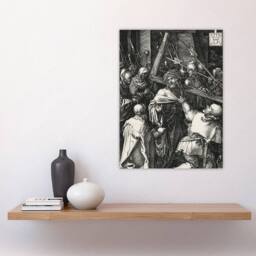 "Artery8 Bearing of the Cross Albrecht Durer Wall Art Poster Print in Grey - Size: W12"" x H16""" - thumbnail 4