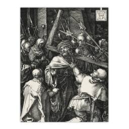 "Artery8 Bearing of the Cross Albrecht Durer Wall Art Poster Print in Grey - Size: W12"" x H16""" - thumbnail 1