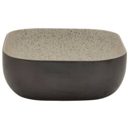 Berkfield Home Countertop Basin Grey & Black Rectangular 48x37.5x13.5 cm Ceramic - thumbnail 5