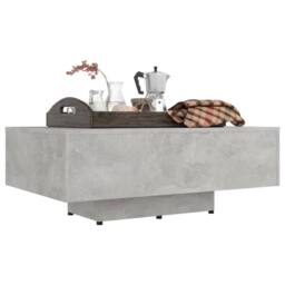 Berkfield Home Coffee Table Concrete Grey 85x55x31 cm Engineered Wood - Size: 85 x 55 x 31 cm - thumbnail 5