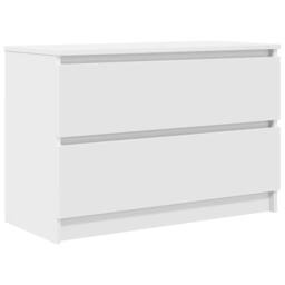 Berkfield Home TV Cabinet White 80x35x54 cm Engineered Wood - Size: 80 x 35 x 54 cm - thumbnail 1