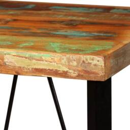 Berkfield Home Beautiful Bar Table Solid Reclaimed Wood 60x60x107 cm in Brown - Size: 60 x 60 x 107 cm - thumbnail 4