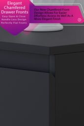 FWStyle 7 Drawer Matt Black Merchant Chest Of Drawers - Stora - thumbnail 4