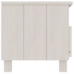 Berkfield Home TV Cabinet HAMAR White 106x40x40 cm Solid Wood Pine - Size: 106 x 40 x 40 cm - thumbnail 4