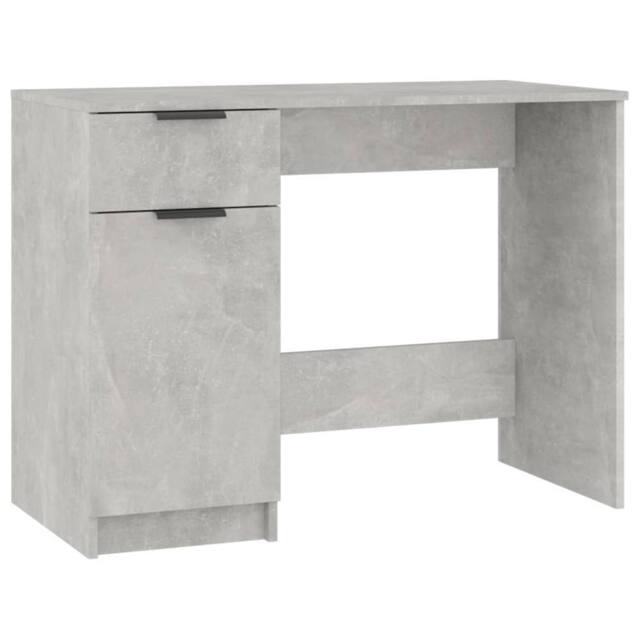 Berkfield Home Desk Concrete Grey 100x50x75 cm Engineered Wood - Size: 100 x 50 x 75 cm - image 1
