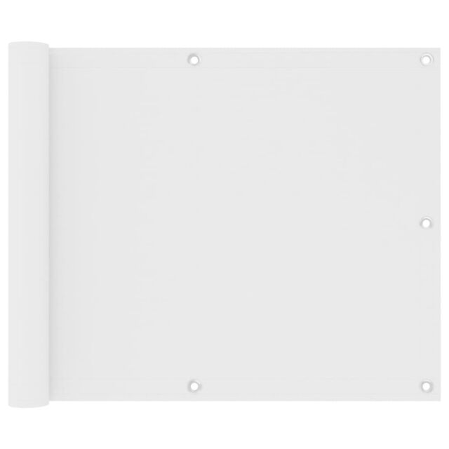Berkfield Home Balcony Screen White 75x300 cm Oxford Fabric - image 1