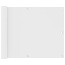 Berkfield Home Balcony Screen White 75x300 cm Oxford Fabric - thumbnail 1