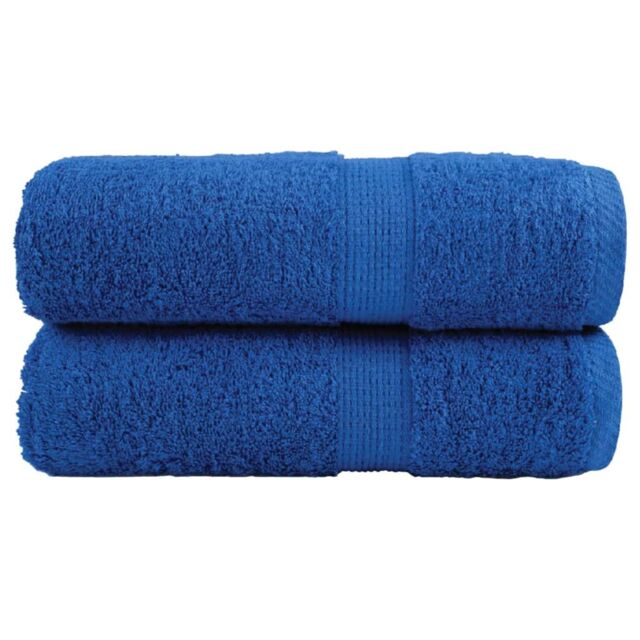 Berkfield Home Premium Guest Towels SOLUND 2pcs Blue 30x50cm 600gsm - image 1