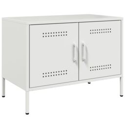 Berkfield Home TV Cabinets 2 pcs White 68x39x50.5 cm Steel - thumbnail 6