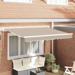 Berkfield Home Awning Replacement Fabric for 3x2.5 m Frame Beige - thumbnail 2