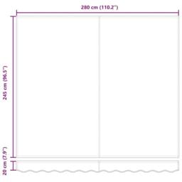 Berkfield Home Awning Replacement Fabric for 3x2.5 m Frame Beige - thumbnail 9