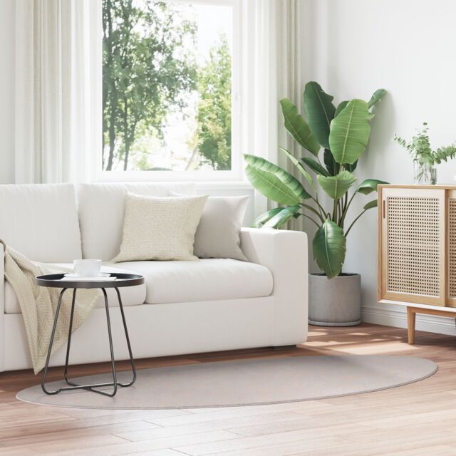 Berkfield Home Rug 'HUARTE' Short Pile Soft & Washable Sand 100x200 cm in Beige - Size: Medium - image 1