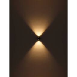 Netlighting Randi Wall Lamp Matt Black Glass Shade 2x LED 3000K - thumbnail 5