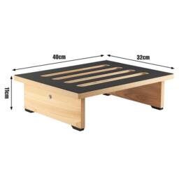 Kelvenix Non-Slip Wooden Step StoolSteps in Natural - thumbnail 2