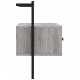 Berkfield Home TV Cabinet Wall-mounted Grey Sonoma 60.5x30x51 cm Engineered Wood - thumbnail 4