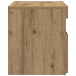 Berkfield Home TV Cabinet with LED Lights Artisan Oak 60x35x40 cm Engineered Wood in Brown - Size: 60 x 35 x 40 cm - thumbnail 8