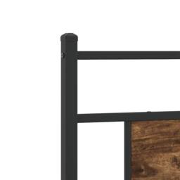 Berkfield Home Decorative Bed Frame Frame Smoked Oak 75x190 cm Small Single Wood in Brown - thumbnail 9