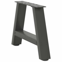 Berkfield Home Coffee Table Legs A-Shaped 2 pcs Anthracite¬†40x(30-31) cm Steel in Black - thumbnail 4