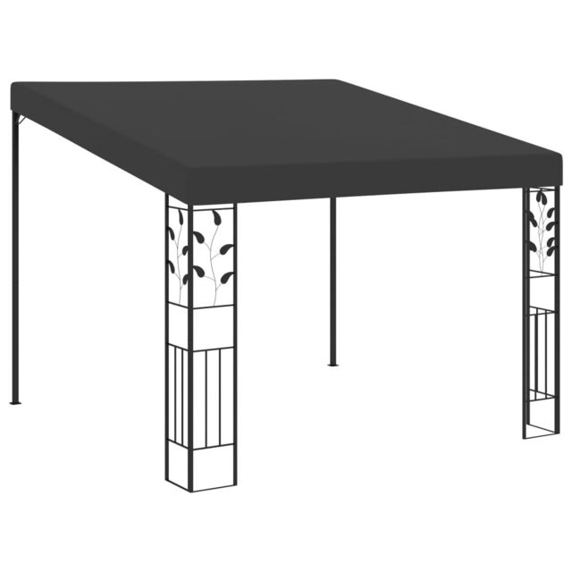 Berkfield Home Wall-mounted Gazebo 3x3x2.5 m Anthracite in Black - image 1