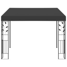 Berkfield Home Wall-mounted Gazebo 3x3x2.5 m Anthracite in Black - thumbnail 2