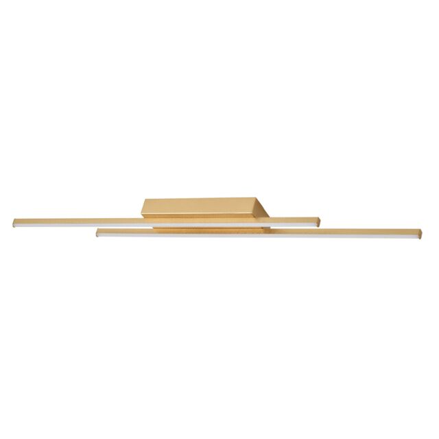 Happy Homewares Designer Metal Kitchen LED 89cm Ceiling Light Fitting in Gold - image 1