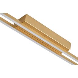 Happy Homewares Designer Metal Kitchen LED 89cm Ceiling Light Fitting in Gold - thumbnail 4