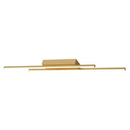 Happy Homewares Designer Metal Kitchen LED 89cm Ceiling Light Fitting in Gold - thumbnail 2