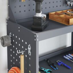 Berkfield Home Tool Trolley Anthracite 65 x 35 x 111 cm Powder-coated steel - thumbnail 4