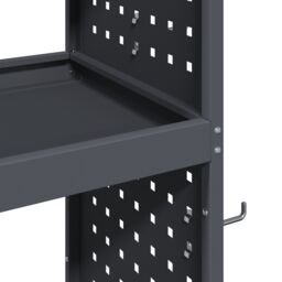 Berkfield Home Tool Trolley Anthracite 65 x 35 x 111 cm Powder-coated steel - thumbnail 8