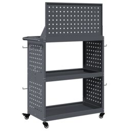 Berkfield Home Tool Trolley Anthracite 65 x 35 x 111 cm Powder-coated steel - thumbnail 7